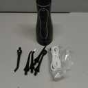 Leominor Water Dental Flosser Pick for Teeth, 200ML Portable Oral Irrigator Upgraded Tank Removable,IPX7 Waterproof, Rechargeable Travel Teeth Cleaner, Professional Electric Flossing Machine (Black)