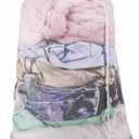 Large Laundry Bag, Dirty Clothes Bag with Drawstring Lock, Laundry Mesh Wash Bags for Laundry Bag Travel, 2 Pack 24" x 36", (White)