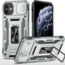 Cover for iPhone 11 Case, All-Inclusive Protection, Sturdy, Drop-Resistant, Rear Ring Holder, Cover Protection for iPhone 11.(Grey)
