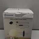 Small Table Lamp, LED Table Lamp with Eye-caring Glass Lampshade Desk Lamp Dimmable 3 Color Changing, 10 Brightness Levels Reading Table Lamp Warm & White Nightstand Lamp with Memory Function