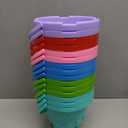 Didaey 15 Pcs Beach Buckets for Kids, Plastic Sand Pails for Boys and Girls, Sand Buckets for Beach, Sandbox, Pool, Gardening, Summer Party Favors (Vibrant Color)
