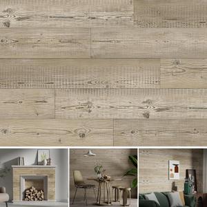 SINGULARWOOD Vinyl Wall Planks,Self-Adhesive Vinyl Panels for Walls,Peel and Stick Easy Installation (12 pcs/18 Sq Ft/Box),Siberian Pine