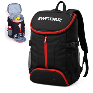 Tennis Bag, Tennis Backpack for Women and Men, Hold 2 Tennis Racket, Pickleball Paddles, Lightweight Oxford Tennis Racket Bag with Ventilated Shoe Compartment