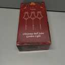 6 Packs Christmas Bell Solar Garden Lights with 8 Light Modes, 21.65 Inches Tall Christmas Outdoor Light with 20 LEDs Each, Solar Outdoor Xmas Decor for Garden, Path, Patio (Warm White)