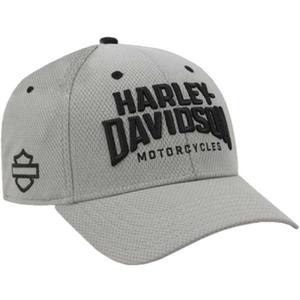 Harley-Davidson Men's Embroidered Athletic Curved Bill Adjustable Baseball Cap Gray