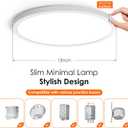 Brightever 12 Inch 6 Pack LED Flush Mount Ceiling Light Fixtures, Super Slim 0.67 Inch, 28W Dimmable LED Ceiling Light, 5000K Daylight 3200LM Modern Ceiling Lamps for Bedroom, Kitchen, Hallway, White