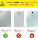 Case for Samsung Galaxy Tab S5e 10.5 2019 (SM-T720/T725/T727),Portable Heavy Duty Dropproof Protective Cover Case with 360 Rotating Stand,Handle & Shoulder Strap,Stylus Pen (New Black)