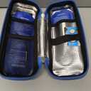 YOUSHARES Insulin Cooler Travel Case with Temperature Display - Refrigerated Medicine Cooling Bag with 2 TSA Approved Ice Pack, Medication Pen Diabetic Supplies Organizer for Trip and Daily