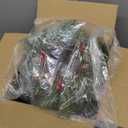 6 Pcs Candle Rings Wreaths Bulk, Artificial Candle Rings with Pinecones Red Berries Candle Holder Table Centerpiece Decor for Home Kitchen Cabinet Windows Front Door