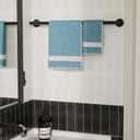 24 Inch Matte Black Towel Bar Towel Rack for Bathroom Kitchen Hand Towel Holder Dish Cloths Hanger SUS304 Stainless Steel RUSTPROOF Wall Mount