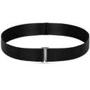 Upgesy Two Packs Light Blue Elastic Belts, No Show Invisible Belts for Women Men, Elastic Web Strap Waist Stretch Belt with Flat Buckle