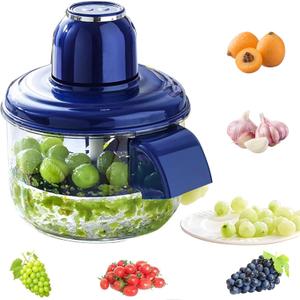 Electric Automatic Grape Peeler - Effortless Skin Remover for Garlic, Cherry Tomatoes, and Small Fruits - Perfect Kitchen Tool for Home Use (Blue, 1PC)