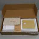 Forbena Bathroom Organizer Countertop, Counter Organizer for Bathroom Decor, Wooden Sink Shelf for Vanity Storage, Makeup Tray for Perfume Skincare Bedroom Kitchen Corner (2 Tier, White and Gold)