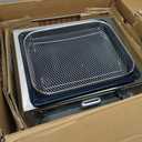 VAL CUCINA Infrared Heating Air Fryer Toaster Oven, Extra Large Countertop Convection Oven 10-in-1 Combo, 6-Slice Toast, Enamel Baking Pan Easy Clean with Recipe Book, Brushed Stainless Steel Finish