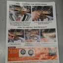 Fohil 8 Pack Snow Chains, Adjustable Portable Tire Chains for Car Truck SUV, Universal Thickened Emergency Snow Tyre Chains (Tire Width 245-285mm)