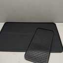 Silicone Coffee Mat, 24''x16'' Bar Mat with Detachable Dish Drying Mat - Fits Under Coffee Maker & Dish Rack