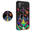 EMUYGIU for OnePlus 15 Case 5G Phone Minimalist Slim TPU Flexible Protective Cover Ultra-Thin Silicone Cute Protective Case (Spacecraft with Holder)