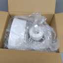 Automatic Gravity Water Dispenser for Dogs, 1Gallon Stainless Steel Water Bowl Dispenser, 100% BPA-Free Dog Water Fountain Dispenser for Small&Medium Dogs, Cats, Puppies(White)