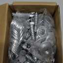 FMhotu 3/8" x 1-1/2" Lag Screws Bolts with Washers, 50Pcs Hot Dip Galvanized Hex Head Lag Screws, Heavy Duty Lag Bolts for Wood, TV Mounts, Deck, Boat Repair