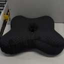 Pozico Ear Piercing Pillow with Hole  Butterfly Shape Side Sleeper Pillow for Ear Pain Relief, CNH, Surgery Recovery  Adjustable Filling, Ergonomic Support & Washable Cover, Black