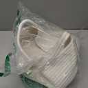 Woven Basket,Small Rope Storage Bin with Handles & Ribbon Bag, Organizer for Shelves Closets,Gift Basket Empty for Birthday,Books,Dog Toys,White (1 Pack)