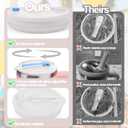 Mity rain 2PCS Silicone Tumbler Flip Straw Lid for Stanley Cup 40OZ, Spill Proof Lid Compatible with Stanley Quencher Flip Straw Lids for Replacement (Purple)