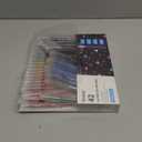 Grabie 42 Capped Glitter Gel Pen Set, 18 Iridescent&24 Essential Color Pens, Smooth Rollerball Tip, Metallic Sparkly Gel Pens for Coloring, Set of 42 Gel Pens Colored