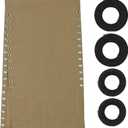 Zero Gravity Chair Replacement Fabric with Bungee Cord Kit, 17 Inch Wide Repair Cloth with Replacement Cord for Anti Gravity Chairs Outdoor Recliner Patio Lounge Chair Lawn Beach Sling Chair, Tan