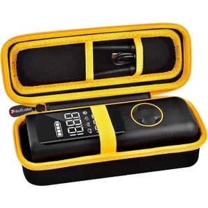 Case Compatible with Fanttik X8 for APEX/APEX EV Tire Inflator Portable Air Compressor. Storage Holder for Hafuloky for modari for OlarHike for LOLSSA for Yeskuyan Air Pump (Box Only) - Yellow