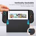 BHGift for Switch 2 Grip Case (2025), Upgraded Slim Switch 2 Dockable Protective Case, Console Hard Cover Like a Real Gamepad for Handheld, Shockproof and Scratchproof, Black