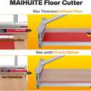 17mm Thick Professional Heavy Duty Floor Cutter,13" Vinyl Plank Cutter Flooring Tool for Fast, Dust-Free Cuts on LVP,LVT,SPC, Laminate | Easy-to-Use, Adjustable-Angle Cuts, Improve Efficiency