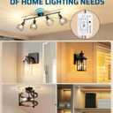 DEWENWILS Wireless Light Switch and Receiver Kit, 10A/1200W, No in-Wall Wiring Required,Remote Control Wall Switch Lighting Fixture for Ceiling Lights, Fans, Lamps,100 Ft RF Range, Programmable