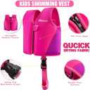 Baby Girl Swim Vest Toddler Swim Vest for Age 18 Months - 2 Years Baby Toddler Fit 20-28 lbs, Small