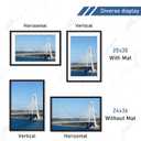 Wiscet 24x36 Poster Frame Set of 4, Display Picture 20x30 with Mat or 24 x 36 without Mat, Photo Frame for Horizontal or Vertical Wall Display, Black