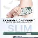 Faiono Magnetic for iPhone 17 Case [Full Camera Protection][Military-Grade Protection][Compatible with MagSafe] Shockproof Protective Slim Phone Case for iPhone 17, Night Green