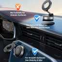 Lamicall Car Phone Mount - [70 LBS Strongest Suction] for Magsafe Car Mount, 360 Adjustable Suction Cup Phone Mount Dashboard Windshield Vacuum Magnetic Phone Holder for Car Silver
