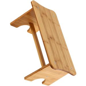 Happyyami Wooden Toilet Stool Non- Step Stool for Adults Footstool for Bathroom and Office Sturdy Design Strong Load-Bearing Capacity and Stable Use