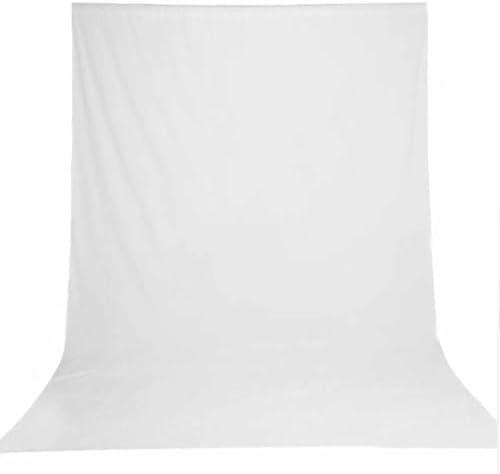 8X10ft Solid White Chromakey Photography Backdrop Video Studio White Portrait Background for Photo Studio Prop（only 1x Background）