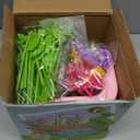 Flower Craft Kits for Girls - Arts and Crafts Toys for Kids Ages 4-8, Birthday Gifts for 4 5 6 7 8 9 Year Old Girls, Mess-Free Art Craft Activity Toys, DIY Flower Making Kit for Kids Preschool