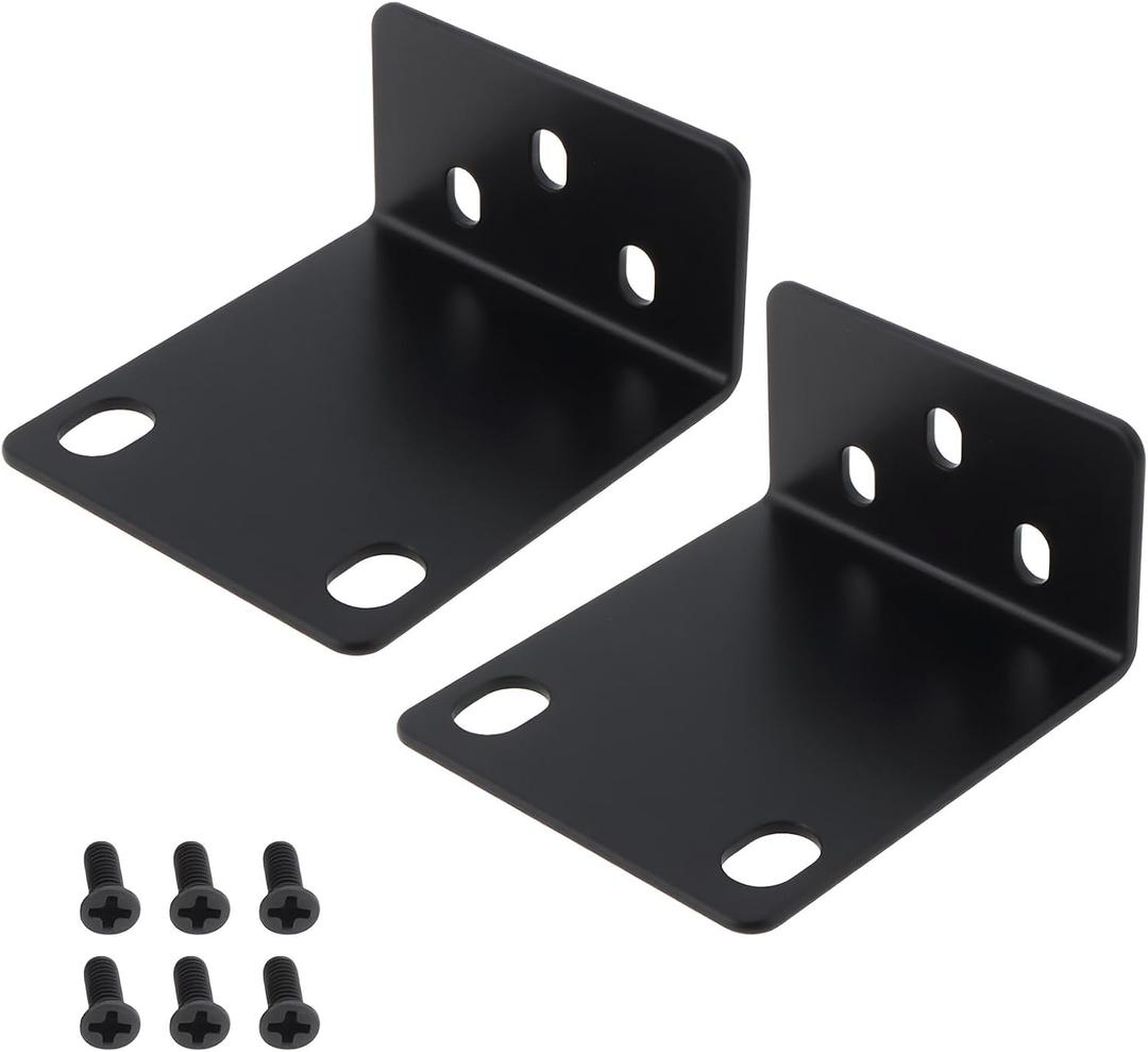 2Pcs Adjustable Rack Mounts Compatible with Hikvision 190157623 76 Series Switches Compatible with HiWatch DVR NVR