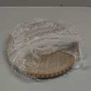 HPC Decor 12in Round Gray Wood Beaded Tray - Decorative Living Room, Coffee Table, Kitchen Table, Dining Room or Farmhouse Serving Tray