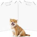 Clear Acrylic Pet Dog Gate: Indoor Foldable Freestanding Puppy Gates - Transparent Dogs Playpen for Doorways Stairs - The Safety Barrier for Protecting Christmas Tree - Thickened Plastic fence 6 Panel