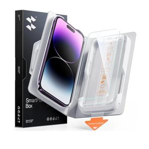 SMARTDEVIL 2-Pack Tempered Glass Screen Protector for iPhone 17 Pro Max, SmartPull Box Bubble-Free Instant Install Applicator, 9H Military-Grade Protection, Case-Friendly