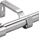 Eson Home Curtain Rods for Windows, 28 to 84 Inches, 1" Diameter Splicing Curtain Rod Set, Stainless Steel Heavy Duty Drapery Rods with Adjustable Brackets for Bedroom, Living room, Office