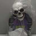 JOYIN Halloween Decorations Outdoor Graveyard Tombstone, Glow Skeleton Gravestone 16.5" 3D Plastic LED Tombstone Scary Haunted House Decor for Yard Garden Party Outside Lawn