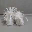 Beistle White Metallic Wrapped Balloon Weight, 2 Pc
