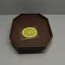 Sofa Arm Clip Table, Armrest Tray Table, Drinks/Remote Control/Snacks Holder  (Platic, Brown)