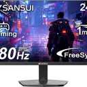 SANSUI 24 Inch Gaming Monitor 180Hz, DP 1.4 & HDMI 2.0 Ports High Refresh Rate Computer Monitor, Racing FPS RTS Modes, 1ms Response Time 110% sRGB (ES-G24F4, HDMI Cable Included) (24" 165Hz/IPS/Gaming)