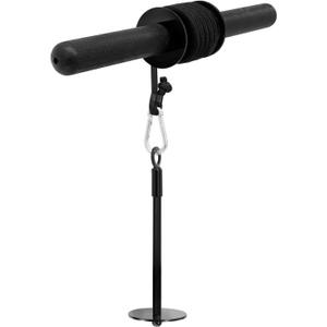 Yes4All Wrist and Forearm Blaster, Build Massive Grip Strength & Muscles with Steel Wrist Roller & Forearm Roller, Heavy Duty Arm Blaster Fits 1" & 2" Weight Plates, Improve Lifting Power (A. Basic - Black)