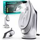 Steam Iron for Clothes, 1600W 2-in-1 Iron & Steamer with Detachable Ceramic Soleplate, Converts from Steamer to Iron in Seconds, Auto-Off, Self-Cleaning, Wrinkle Remover for All Fabrics